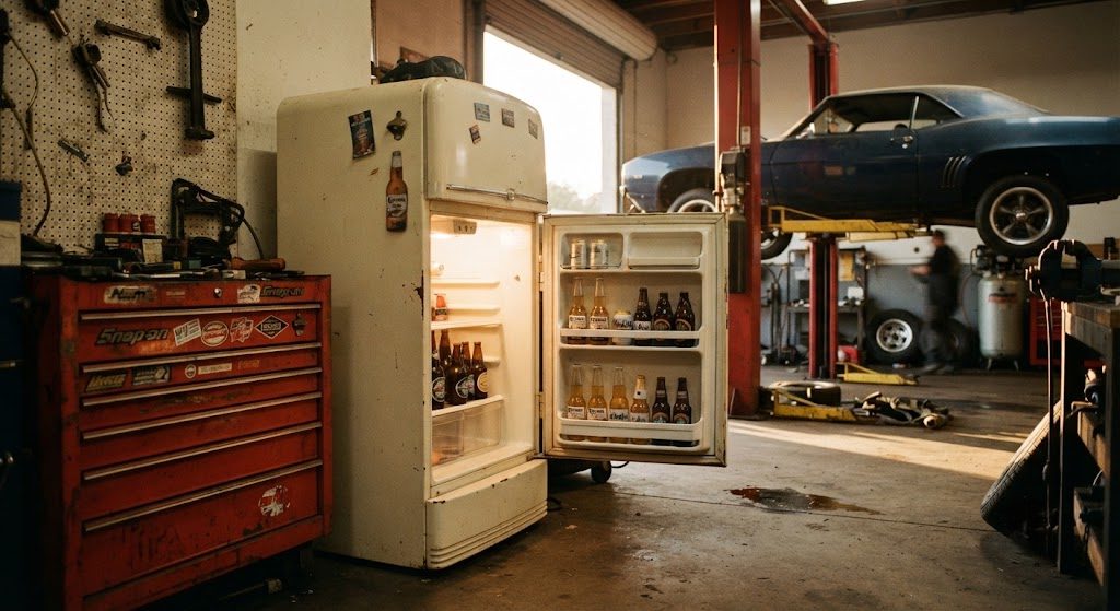 A Real Garage Has a Fridge. Everything Else Is Optional.