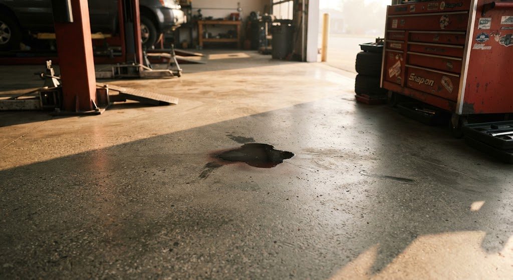 Flooring That Survives Brake Fluid: What Actually Works