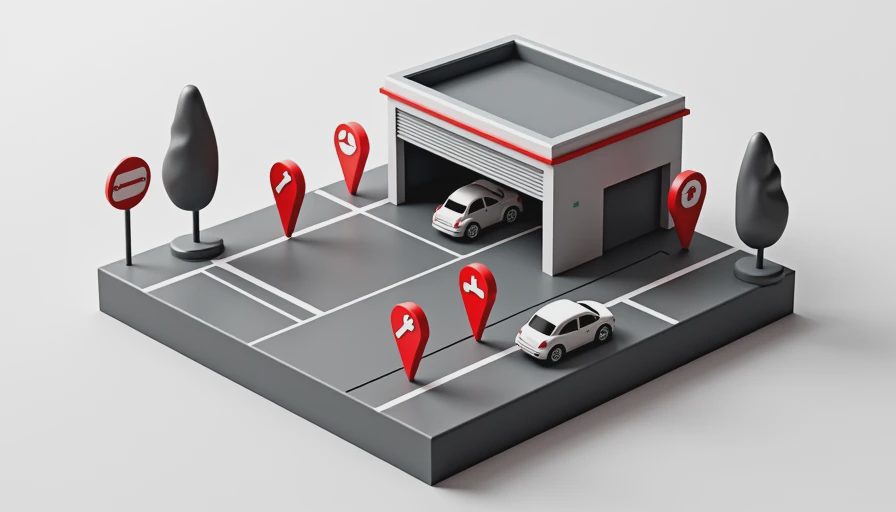 Visual context for auto repair shops near me