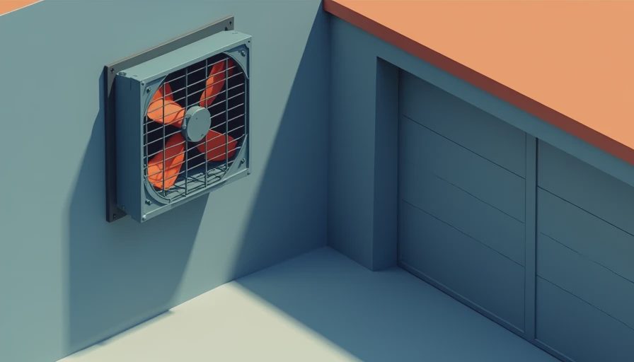 Visual context for ventilation fan garage